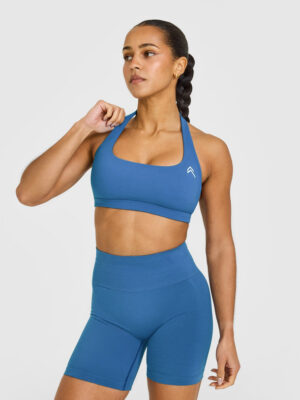 EASYLIFT HALTER BRALETTE WITH WHITE LOGO