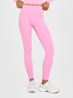SOFTMOTION HIGH WAISTED LEGGINGS WITH WHITE LOGO