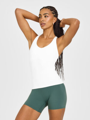 SOFTMOTION RACER BACK VEST WITH BUILT IN BRA SHELF