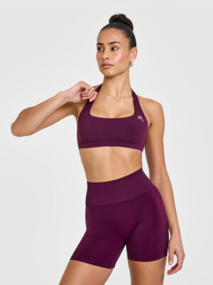 EASYLIFT HALTER BRALETTE WITH WHITE LOGO