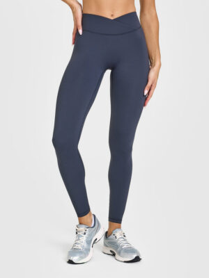 UNIFIED WRAP LEGGINGS WHITE LOGO