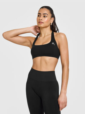 EASYLIFT HALTER BRALETTE WITH WHITE LOGO