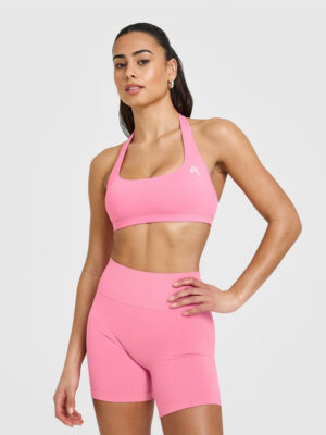 EASYLIFT HALTER BRALETTE WITH WHITE LOGO