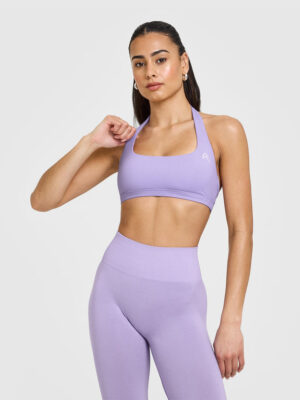 EASYLIFT HALTER BRALETTE WITH WHITE LOGO