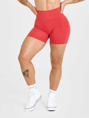 EFFORTLESS SEAMLESS SHORTS WITH WHITE LOGO
