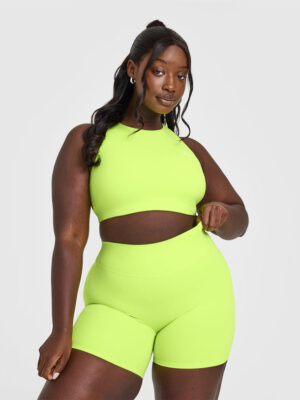 EASYLIFT HIGH NECK SPORTS BRA WITH WHITE LOGO