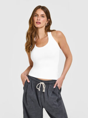 COTTON FITTED TANK TOP