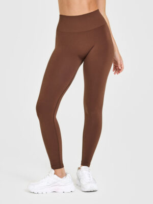 EFFORTLESS SEAMLESS LEGGINGS WITH WHITE LOGO