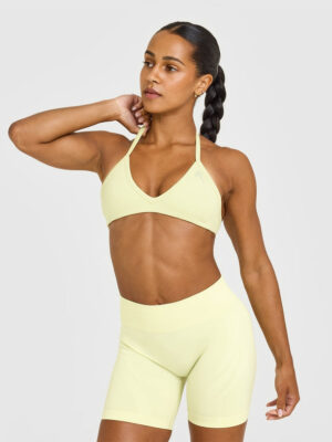 ENHANCELIFT SEAMLESS MINIMAL HALTER NECK BRALETTE