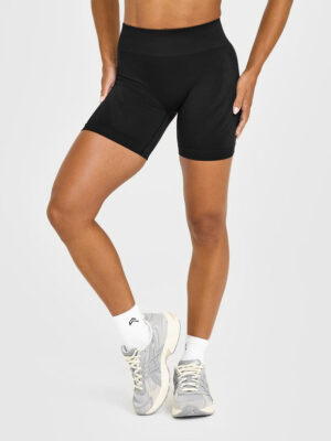 ENHANCELIFT SEAMLESS SHORTS WITH WHITE LOGO