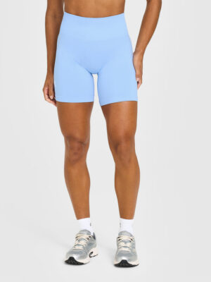 EFFORTLESS SEAMLESS SHORTS WITH WHITE LOGO