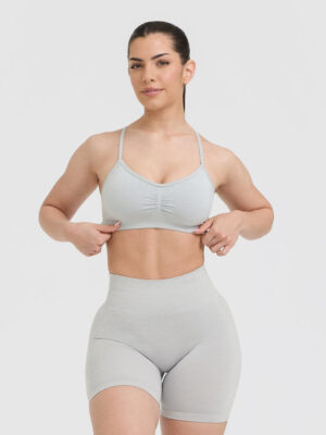 EFFORTLESS STRAPPY BRALETTE WITH WHITE LOGO