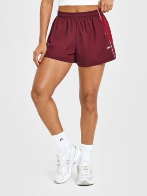 OVERSIZED PIPED WOVEN TRACK SHORTS