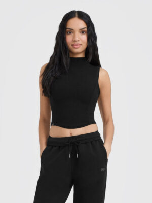 MELLOW RIB MID MOCK NECK TANK