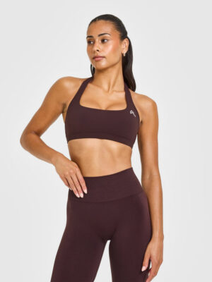 EASYLIFT HALTER BRALETTE WITH WHITE LOGO