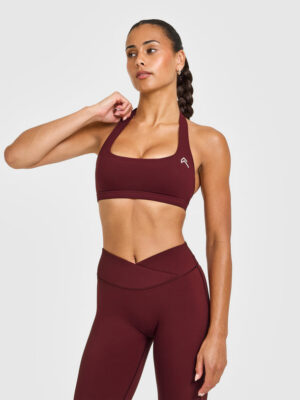 EASYLIFT HALTER BRALETTE WITH WHITE LOGO