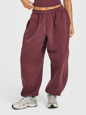 FOUNDATIONS OVERSIZED CUFFED JOGGERS WITH ONER EMBROIDERY