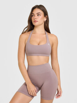 EASYLIFT HALTER BRALETTE WITH WHITE LOGO