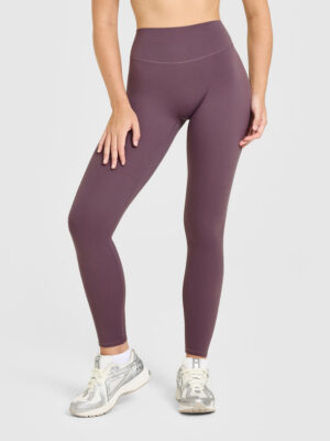 SOFTMOTION HIGH WAISTED LEGGINGS WITH WHITE LOGO