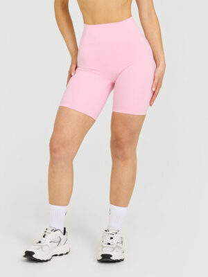 TIMELESS HIGH WAISTED SHORTS WITH WHITE LOGO
