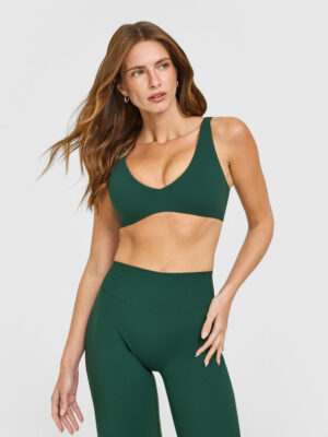 SOFTMOTION SCOOP BACK BRALETTE WITH WHITE LOGO