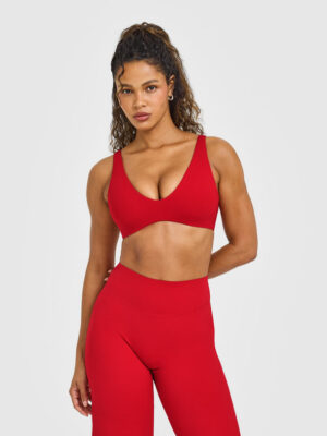 SOFTMOTION SCOOP BACK BRALETTE WITH WHITE LOGO